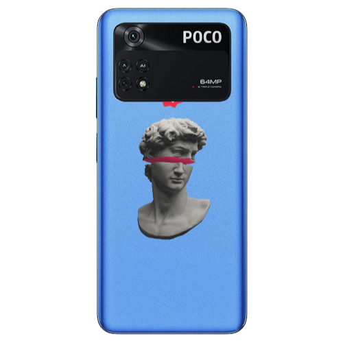 Xiaomi Poco M4 Pro 4G Half statue Transparent Silicone TPU Θήκη