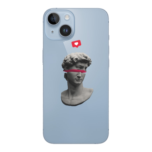 Apple iPhone 14  Half statue Transparent Silicone TPU Θήκη