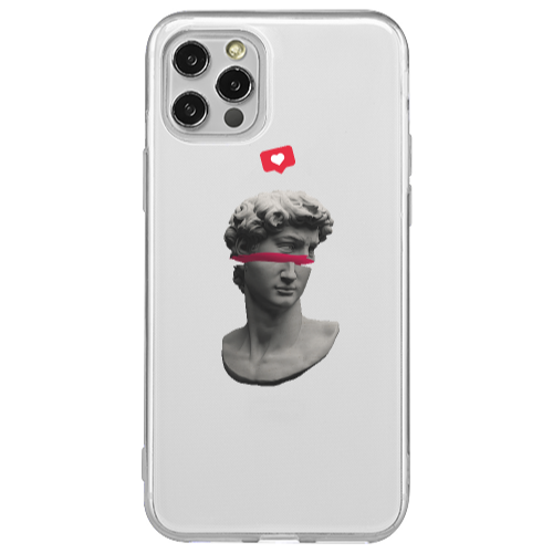 Apple iPhone 12 Pro Half statue Transparent Silicone TPU Θήκη