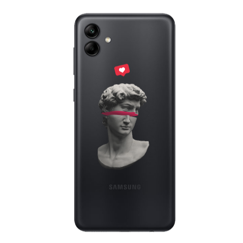 Samsung A04 Half statue Transparent Silicone TPU Θήκη