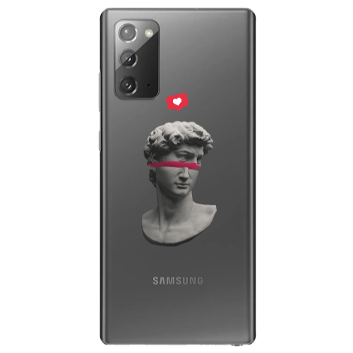 Samsung Note 20 Half statue Transparent Silicone TPU Θήκη