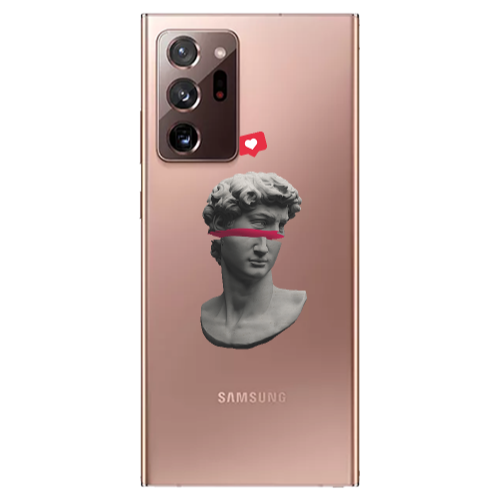 Samsung Note 20 Ultra Half statue Transparent Silicone TPU Θήκη