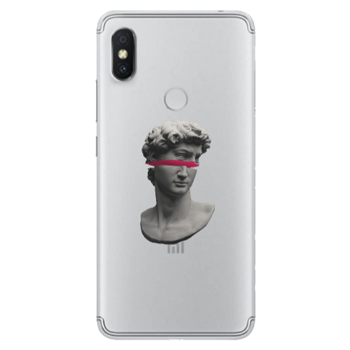 Xiaomi Redmi S2 Half statue Transparent Silicone TPU Θήκη