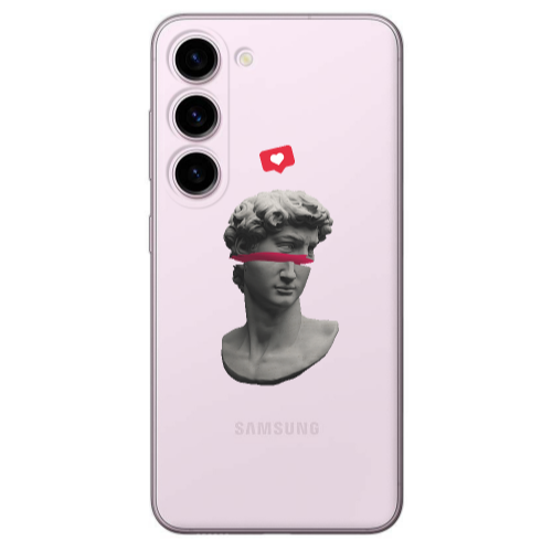 Samsung S23 Plus Half statue Transparent Silicone TPU Θήκη
