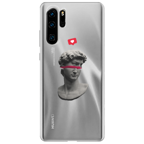 Huawei P30 Pro Half statue Transparent Silicone TPU Θήκη