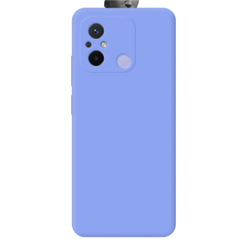 Xiaomi Redmi 12C Half statue Light Purple Colored Silicone TPU Θήκη