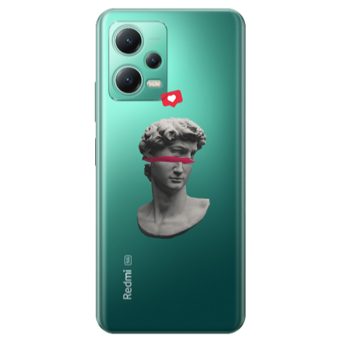Xiaomi Redmi Note 12 Pro Plus 5G Half statue Transparent Silicone TPU Θήκη