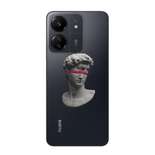 Xiaomi Redmi 13C Half statue Transparent Silicone TPU Θήκη