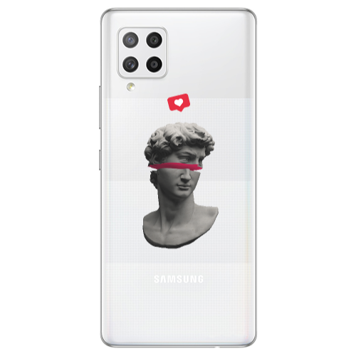 Samsung A42 5G Half statue Transparent Silicone TPU Θήκη