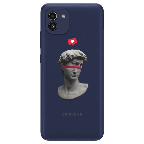 Samsung A03 Half statue Transparent Silicone TPU Θήκη