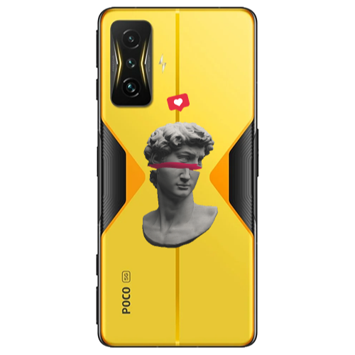 Xiaomi Poco F4 Gt Half statue Transparent Silicone TPU Θήκη
