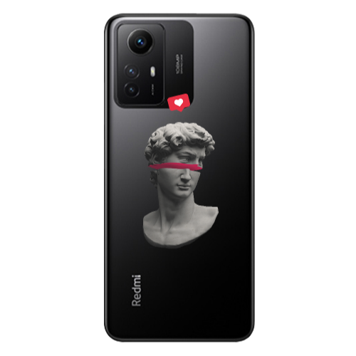 Xiaomi Redmi Note 12s Half statue Transparent Silicone TPU Θήκη