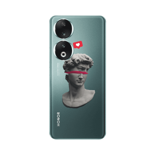 Honor 90 5G Half statue Transparent Silicone TPU Θήκη