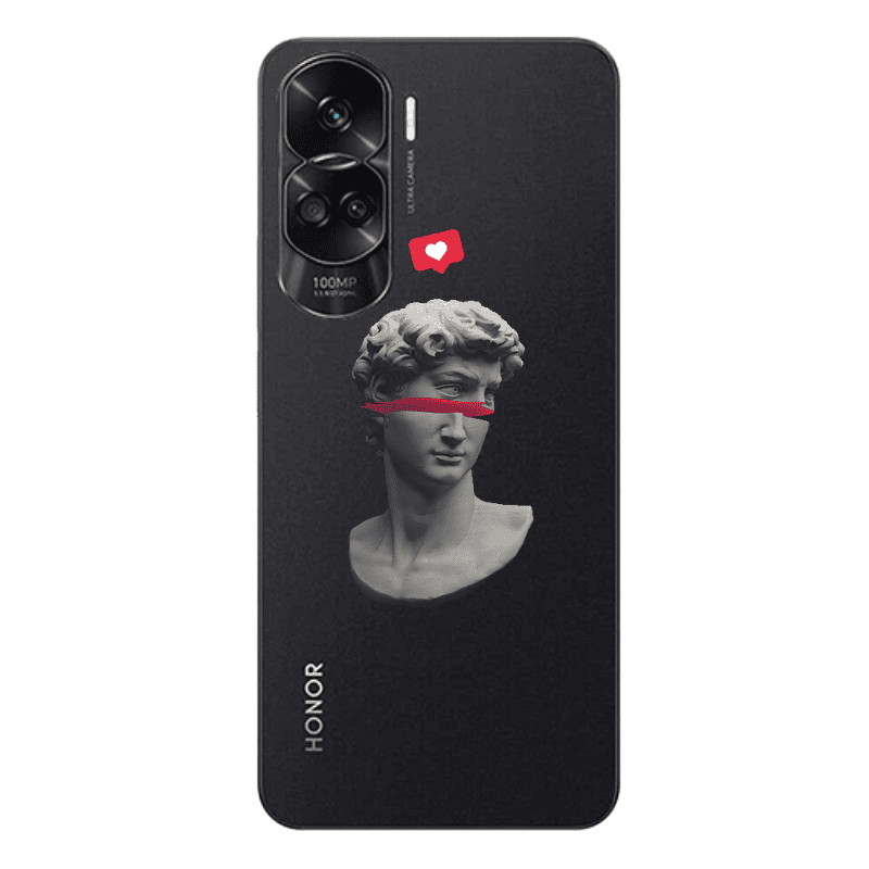 Honor 90 Lite 5G Half statue Transparent Silicone TPU Θήκη