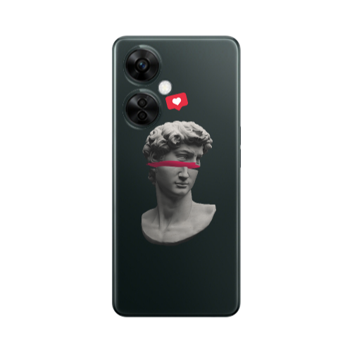 Oneplus Nord CE 3 Lite 5G Half statue Transparent Silicone TPU Θήκη