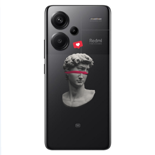 Xiaomi Redmi Note 13 Pro+ 5G  Half statue Transparent Silicone TPU Θήκη