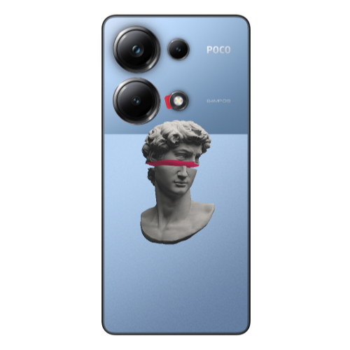 Xiaomi Poco M6 Pro 4G Half statue Transparent Silicone TPU Θήκη