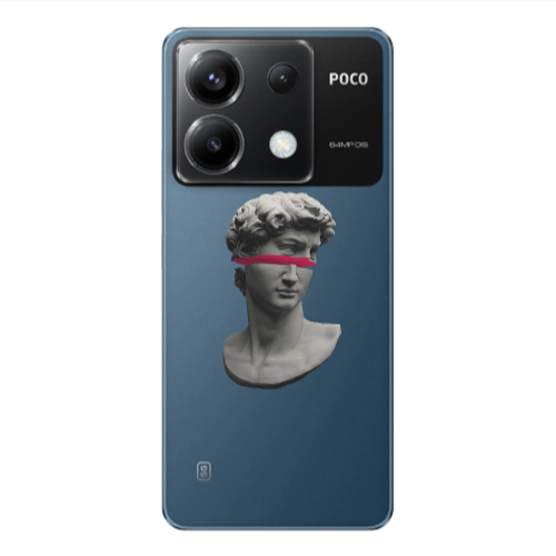 Xiaomi Poco X6 5G Half statue Transparent Silicone TPU Θήκη