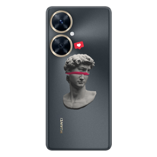 Huawei Nova 11i Half statue Transparent Silicone TPU Θήκη