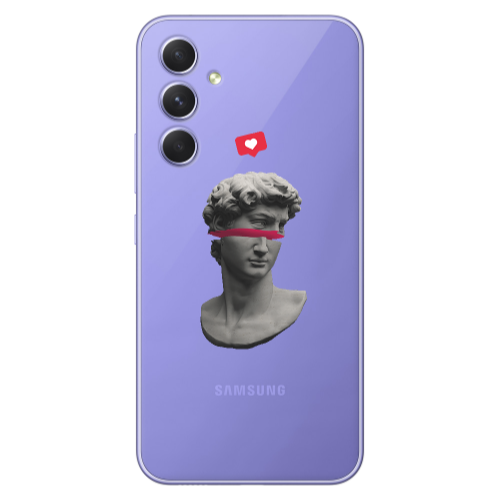 Samsung A55 Half statue Transparent Silicone TPU Θήκη