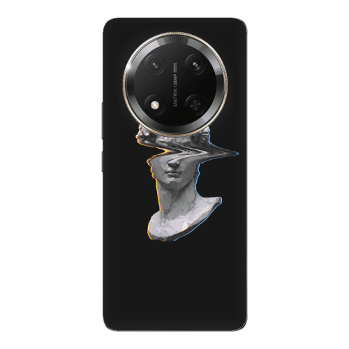 Honor Magic 7 Lite Censor Black Colored Silicone TPU Θήκη