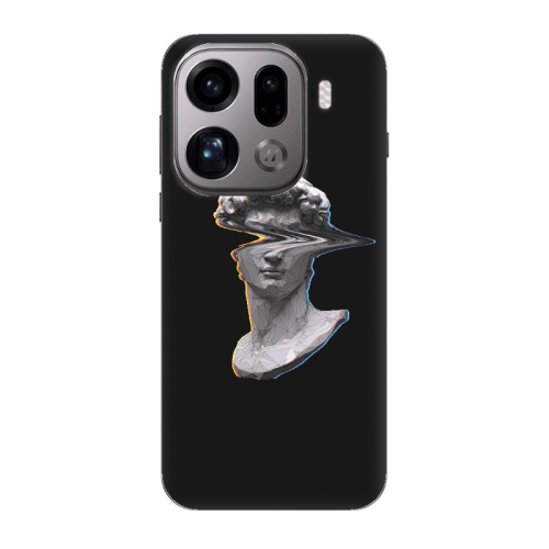Oppo Find X9 Pro Censor Black Colored Silicone TPU Θήκη
