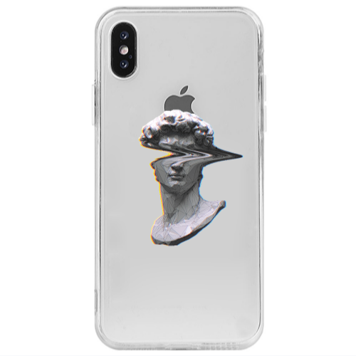 Apple iPhone X Censor Transparent Silicone TPU Θήκη