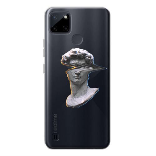 Realme C25Y Censor Transparent Silicone TPU Θήκη