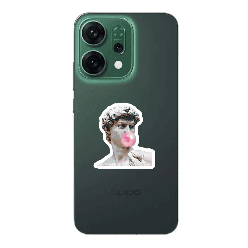 Oppo RENO 14 Bubble Transparent Silicone TPU Θήκη
