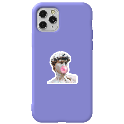 Apple iPhone 11 Pro Bubble Purple Colored Silicone TPU Θήκη