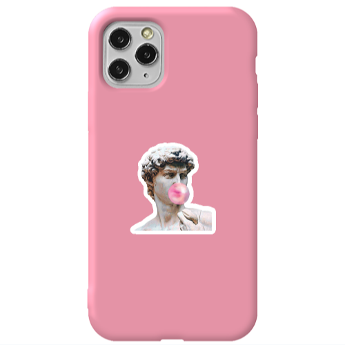Apple iPhone 11 Pro Bubble Pink Colored Silicone TPU Θήκη