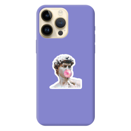Apple iPhone 13 Pro Max Bubble Purple Colored Silicone TPU Θήκη