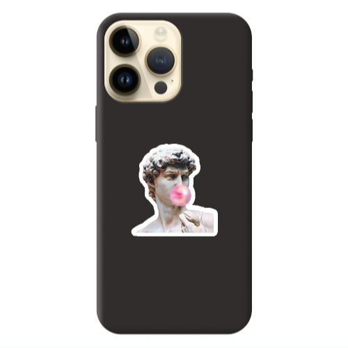Apple iPhone 13 Pro Max Bubble Black Colored Silicone TPU Θήκη