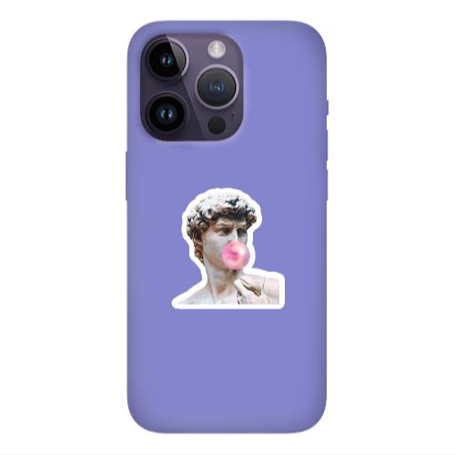 Apple iPhone 14 Pro  Bubble Purple Colored Silicone TPU Θήκη