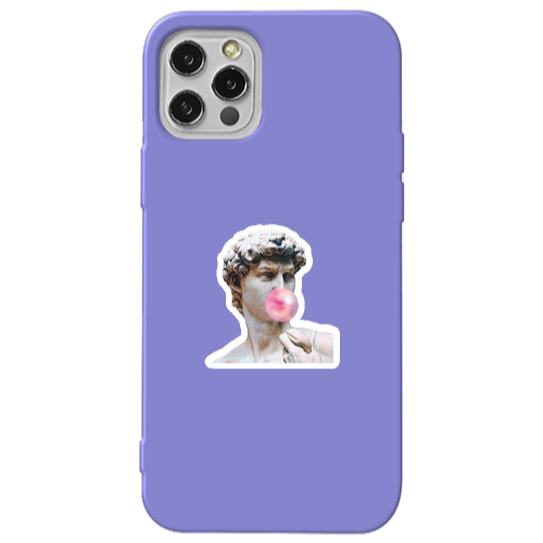 Apple iPhone 13 Pro Bubble Purple Colored Silicone TPU Θήκη