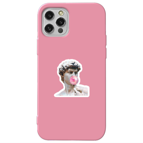 Apple iPhone 13 Pro Bubble Pink Colored Silicone TPU Θήκη