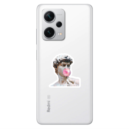 Xiaomi Redmi Note 12 5G Bubble Transparent Silicone TPU Θήκη