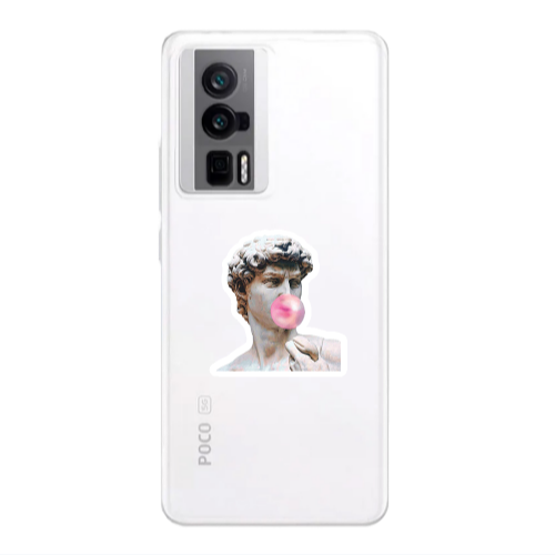Xiaomi Poco F5 Pro Bubble Transparent Silicone TPU Θήκη