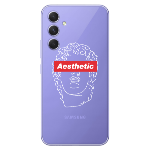 Samsung A56 Aesthetic Transparent Silicone TPU Θήκη