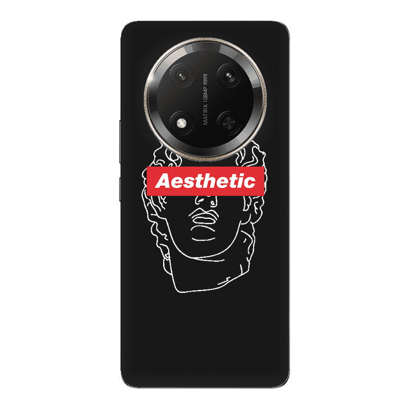Honor Magic 7 Lite Aesthetic Black Colored Silicone TPU Θήκη