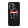 Honor Magic 400 Aesthetic Black Colored Silicone TPU Θήκη