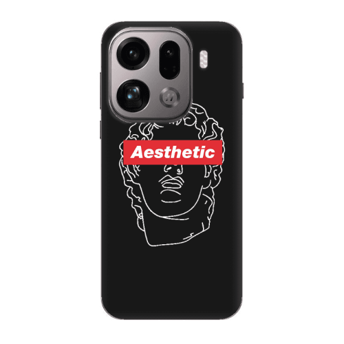 Oppo Find X9 Pro Aesthetic Black Colored Silicone TPU Θήκη