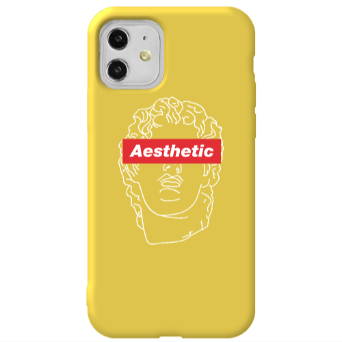 Apple iPhone 11  Aesthetic Yellow Colored Silicone TPU Θήκη
