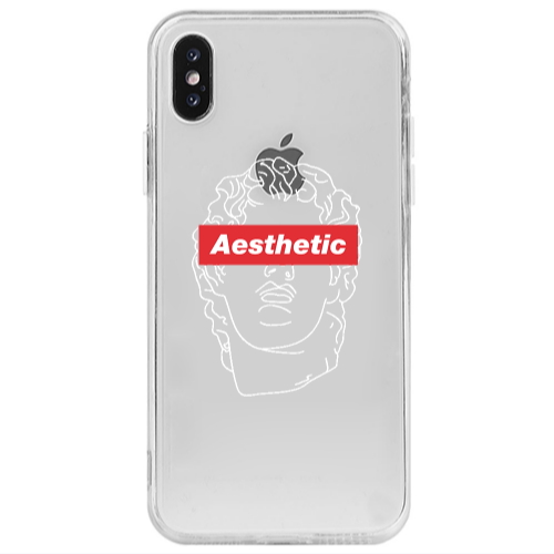 Apple iPhone X Aesthetic Transparent Silicone TPU Θήκη