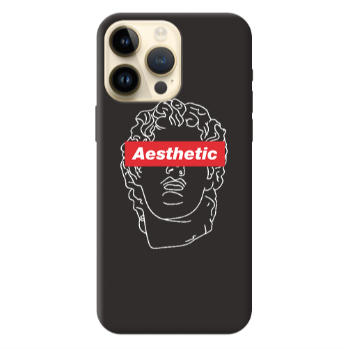 Apple iPhone 13 Pro Max Aesthetic Black Colored Silicone TPU Θήκη