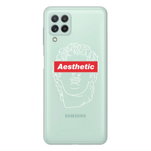 Samsung A22 4G Aesthetic Transparent Silicone TPU Θήκη