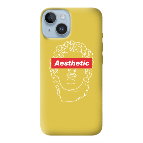 Apple iPhone 14 Plus Aesthetic Yellow Colored Silicone TPU Θήκη