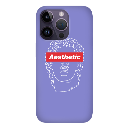 Apple iPhone 14 Pro  Aesthetic Purple Colored Silicone TPU Θήκη
