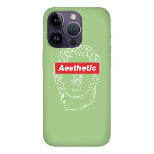 Apple iPhone 14 Pro Max Aesthetic Light Green Colored Silicone TPU Θήκη