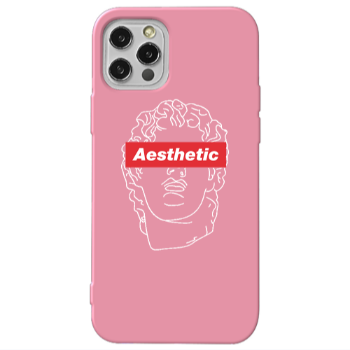 Apple iPhone 13 Pro Aesthetic Pink Colored Silicone TPU Θήκη